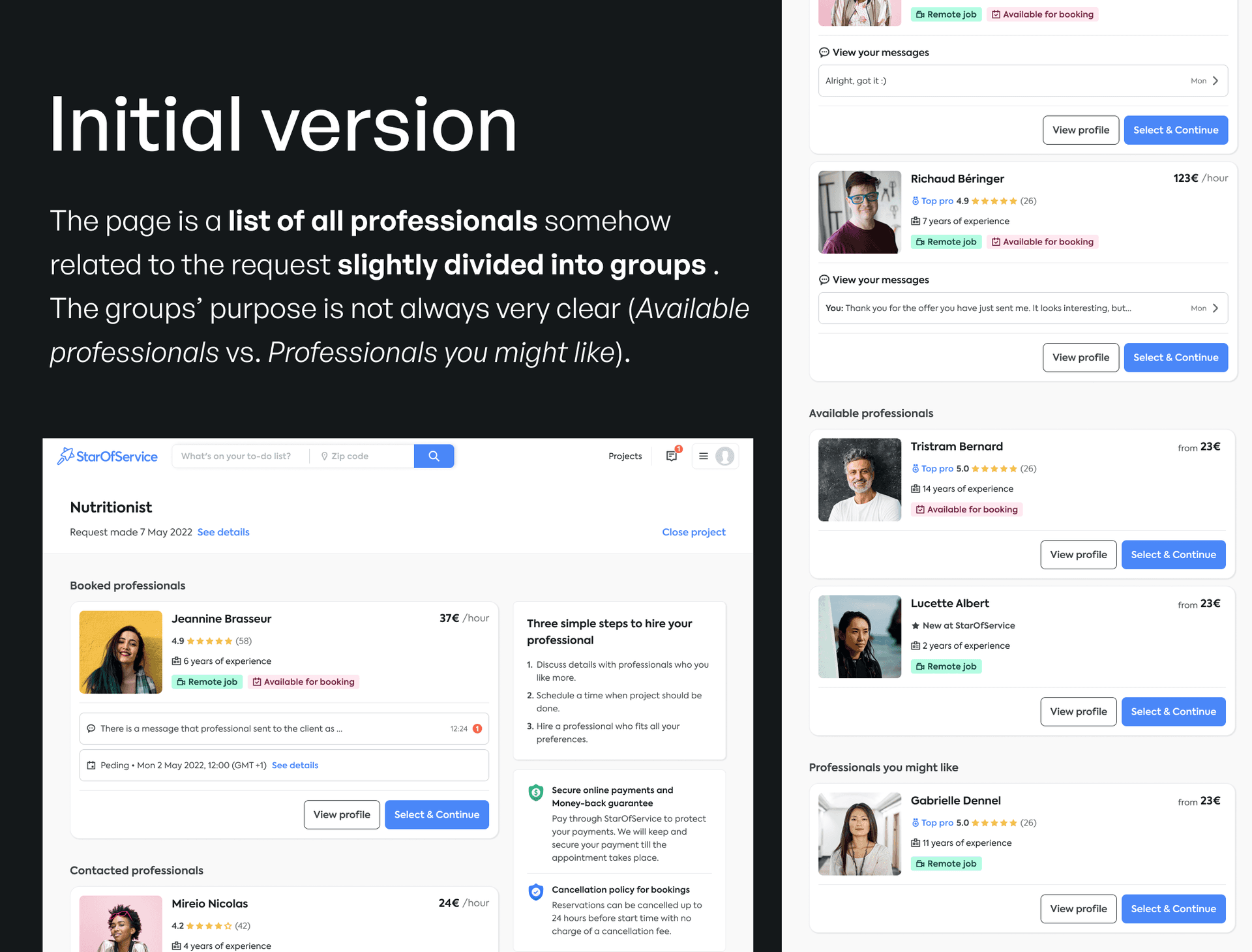Initial version of page structure