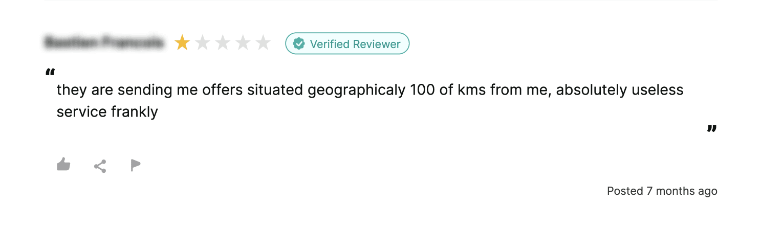 Reviews I'm talking about